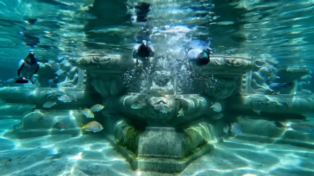 Doves Swimming Under Water | aImagine |PlayVideoo | Fun